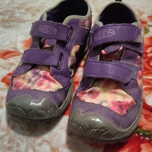 Keen Kids Purple and Pink Floral Sneakers
